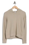 James Perse Cotton Pullover Hoodie In Brown