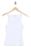 James Perse Cotton Rib Cami Tank In White