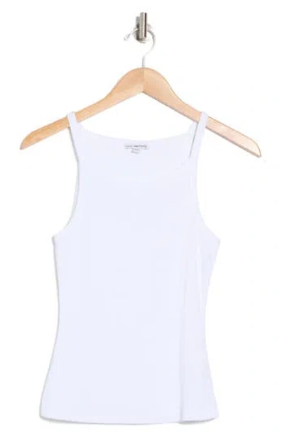 James Perse Cotton Rib Cami Tank In White