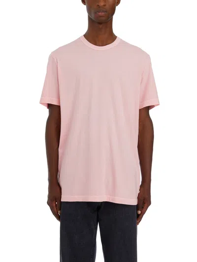 James Perse Cotton Roundneck T-shirt In Pink