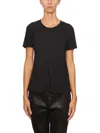 James Perse Cotton Roundneck T-shirt In Black