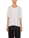 James Perse Cotton Roundneck T-shirt In White