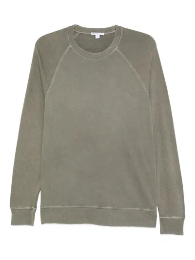 James Perse Cotton Sweatshirt In Blue