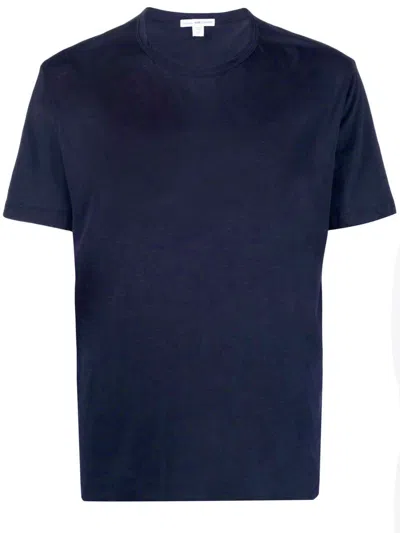 James Perse Cotton T-shirt In Blue