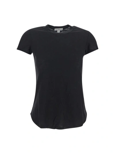James Perse Cotton T-shirt In Black