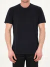 James Perse Charcoal-colored Crew-neck T-shirt In Black