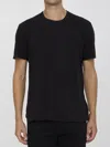 James Perse Crew-neck Cotton T-shirt In Black