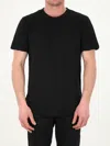 James Perse Charcoal-colored Crew-neck T-shirt In Black