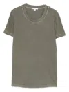 James Perse Cotton T-shirt In Brown
