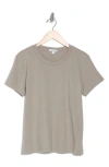 James Perse Cotton T-shirt In Concrete