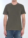 James Perse Cotton T-shirt In Green