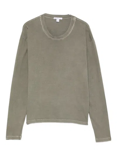 James Perse Cotton T-shirt In Green