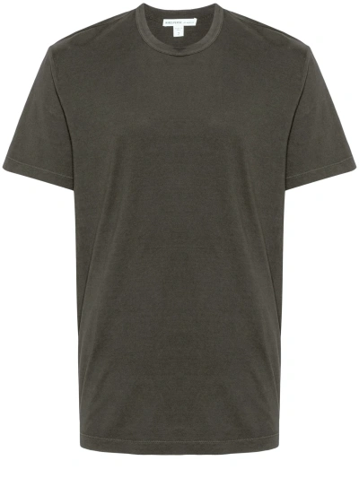 James Perse Military Green Cotton T-shirt