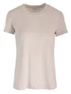 James Perse Round Neck Short Sleeve T-shirt In Grey