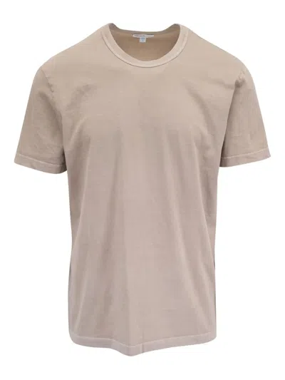 James Perse Cotton T-shirt In Neutrals