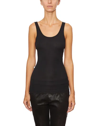 James Perse Cotton Tank Top In Black