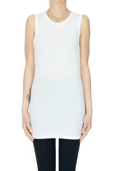 James Perse Cotton Tank Top In White