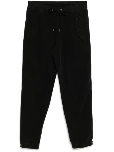 James Perse Cotton Terry Flight Trousers In Black