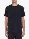 James Perse Black Cotton Tshirt In Black