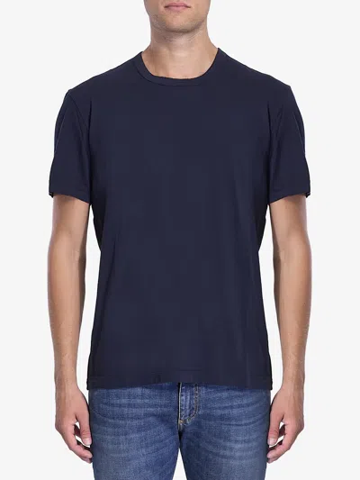 James Perse Cotton Tshirt In Blue