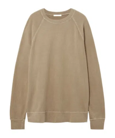 James Perse Cotton-jersey Sweatshirt In Neutral