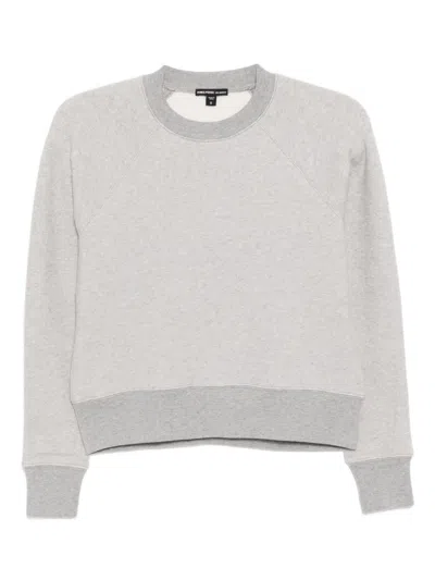 James Perse Cozy Fleece Sweatshirt In Gray