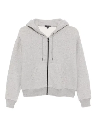 James Perse Cozy Fleece Zip Hoodie In Gray