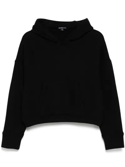 James Perse Cosy Sweat Kapuzenoberteil In Schwarz