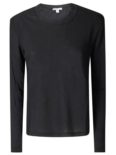 JAMES PERSE CREPE JERSEY OVERSIZED L/S CREW