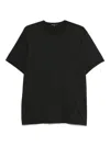 James Perse Crew-neck Cotton T-shirt In Black