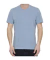 James Perse Crew-neck Cotton T-shirt In Blue
