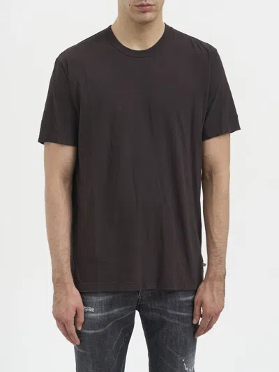 James Perse Crew Neck Cotton T-shirt In Black
