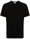 James Perse Black Cotton Tshirt In Black