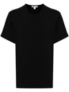 James Perse Crew-neck Cotton T-shirt In Black