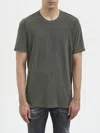 James Perse Crew Neck Cotton T-shirt In Gray