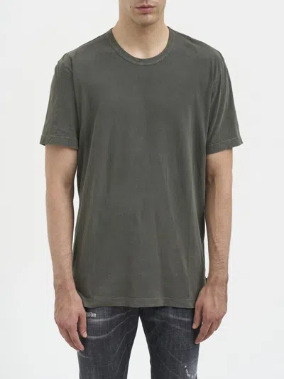 James Perse Crew Neck Cotton T-shirt In Gray