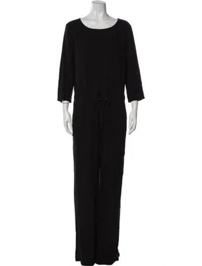 Pre-owned James Perse Crew Neck Jumpsuit In Black