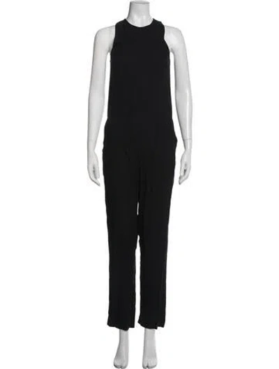 Pre-owned James Perse Crew Neck Jumpsuit In Black