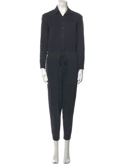 Pre-owned James Perse Crew Neck Jumpsuit In Gray