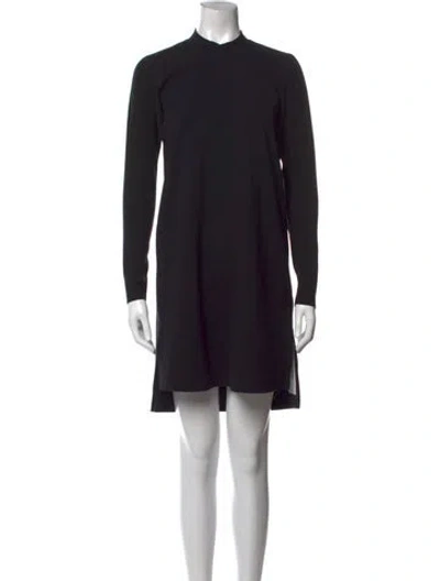 Pre-owned James Perse Crew Neck Knee-length Dress In Black