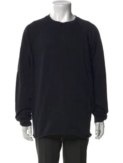 Pre-owned James Perse Crew Neck Long Sleeve Sweatshirt In Black