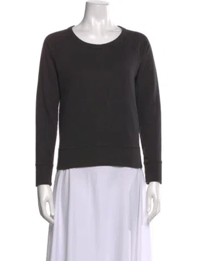 Pre-owned James Perse Crew Neck Long Sleeve Sweatshirt In Blue