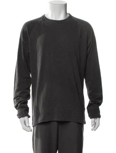 Pre-owned James Perse Crew Neck Long Sleeve Sweatshirt In Gray