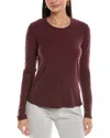James Perse Crew Neck Long Sleeve T-shirt In Multi