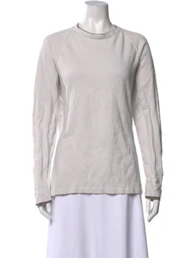 Pre-owned James Perse Crew Neck Long Sleeve T-shirt In Gray