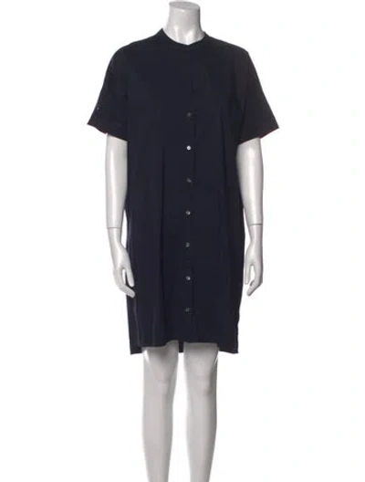 Pre-owned James Perse Crew Neck Mini Dress In Black