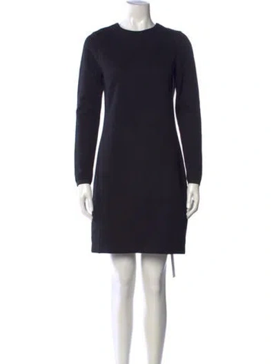 Pre-owned James Perse Crew Neck Mini Dress In Black