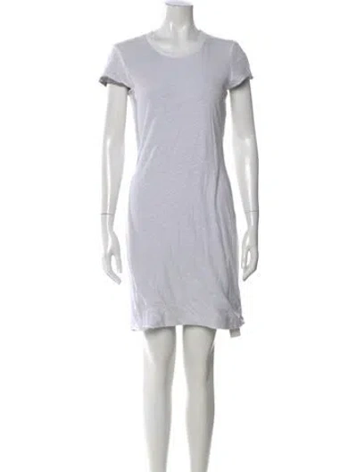 Pre-owned James Perse Crew Neck Mini Dress In Multi