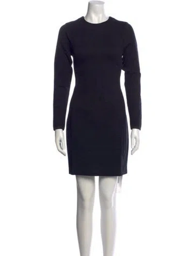Pre-owned James Perse Crew Neck Mini Dress W/ Tags In Black