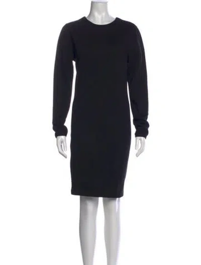 Pre-owned James Perse Crew Neck Mini Dress W/ Tags In Black